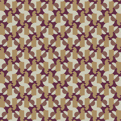 Vector seamless pattern texture background with geometric shapes, colored in brown, red colors.