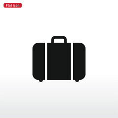 Suitcase icon vector . baggage sign