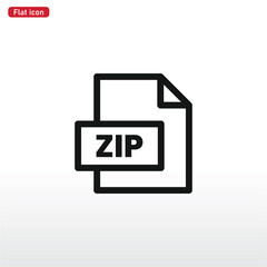 Zip file icon . ZIP sign