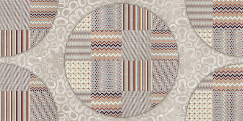 beige geometric seamless pattern, patchwork design