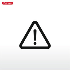 Attention icon vector . Warning sign
