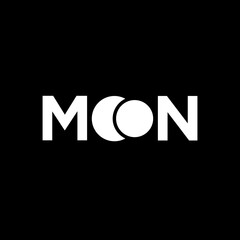 simple moon logo design idea