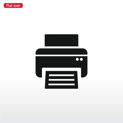 Printer icon vector . Fax sign