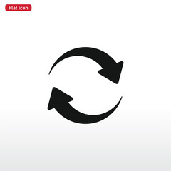 Reload icon vector . Refresh sign
