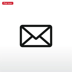 Mail icon vector . Email sign . Message