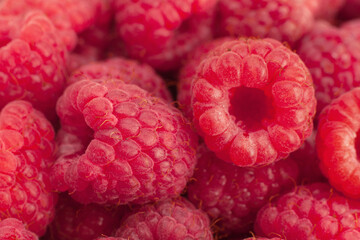 Ripe raspberry background