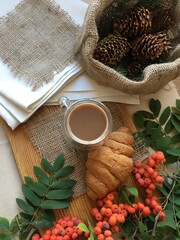 coffee and croissant
