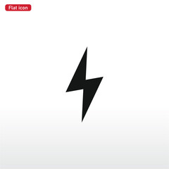 Flash icon vector . Lightning sign