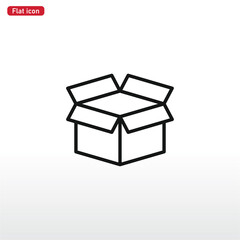 Box icon vector . Cargo sign