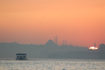 sunset in isntabul