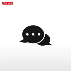 Speech Bubble icon vector . Message sign