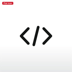 Obraz premium Coding icon vector . development sign