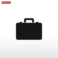 Briefcase icon vector . Bag sign