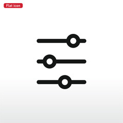 Adjustment icon vector . adjusting sign