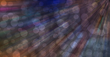 Colorful glitter bokeh lights defocused abstract illustration background wallpaper photo