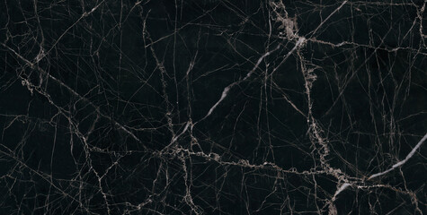 Blue marble texture background with white veins, Black marble natural pattern for background,...