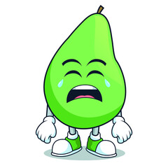 fruit pear icon mascot character