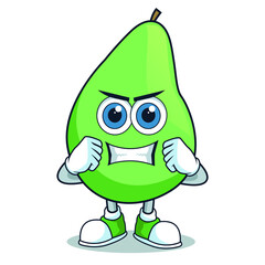 fruit pear icon mascot character