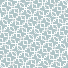 Seamless blue and white ornament in arabian style. Geometric abstract background. Pattern for wallpapers and backgrounds
