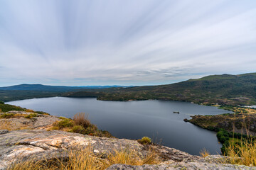 Spectacular long exposure view of Sanabria Lake
