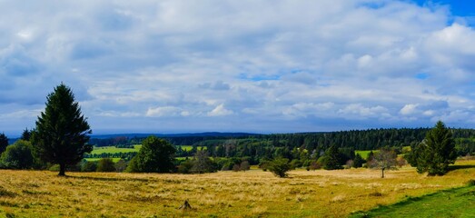 Obraz premium Landschaftspanorama Hoherodskopf Hessen
