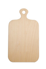 new wooden cutting board - isolated on white