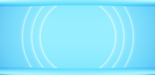 blue background with semicircular highlighted segments