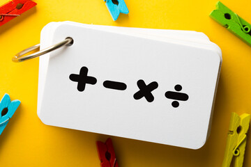 Close Up Shot Of Math Concept