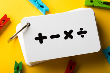 Close Up Shot Of Math Concept