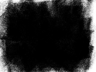 A black and white vector texture of a distressed rolled ink print. Ideal as a background or for adding texture. The vector file has a background fill and a texture layer for easy color scheme changes.