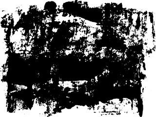 A black and white vector texture of a distressed rolled ink print. Ideal as a background or for adding texture The vector file has a background fill and a texture layer for easy color scheme changes.
