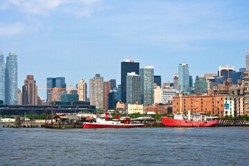 Fototapeta premium New York, his building and city scape