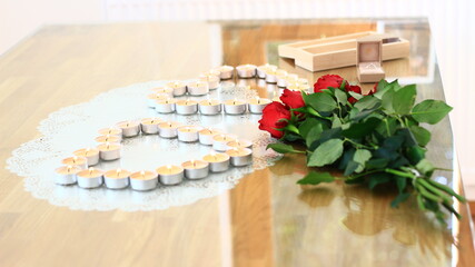 Celebrating anniversary, love, Valentine's day or other events.