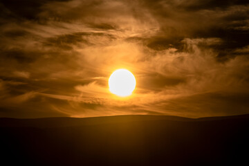 Fototapeta premium Atardecer en Sanabria