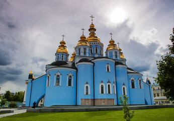Fototapeta na wymiar St. Michael's Golden-Domed Monastery in Kiev