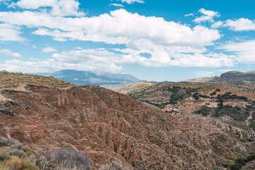 Mountainous landscape with vegetation in southern Spain