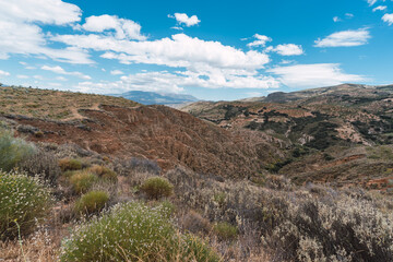 Mountainous landscape with vegetation in southern Spain