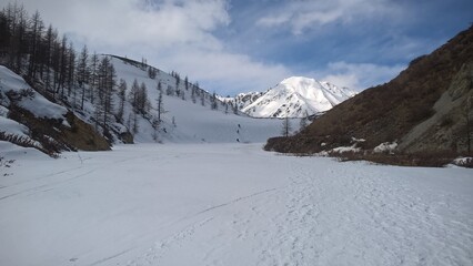 ski resort in the mountains