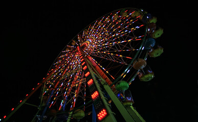 Ferris wheel. children's entertainment and playgrounds.