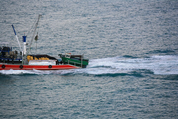 Small fishing boat in the Bosphorus
