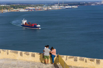 The Fort of Sao Filipe  in Setubal, Portugal