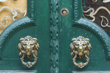 old door knockers in Tavira, Portugal