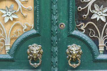 old door knockers in Tavira, Portugal