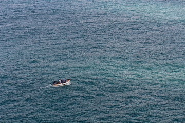 A Fishing boat. Bosphorus. Fishing