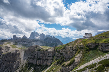 Vistas de las tre cime panoramica en Dolomiti