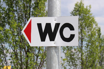 Fototapeta premium Toilet pointer