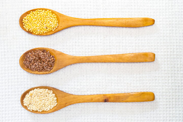 Millet ,sesame and flax seeds