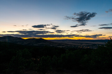 PUESTA DE SOL MONTAÑA DESDE LOS TORILES PEÑA NEGRA PIEDRAHÍTA ÁVILA