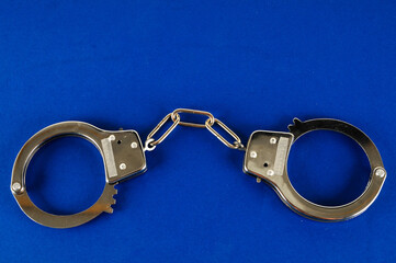 Close-up of handcuffs