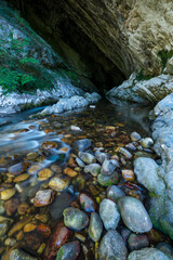 Nalon river, Cueva Deboyu, Campo de Caso, Redes Natural Park, Caso Council, Asturias, Spain, Europe